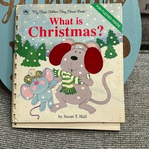 ☘️2/$10☘️My first golden tiny touch book, What is Christmas?, 1991